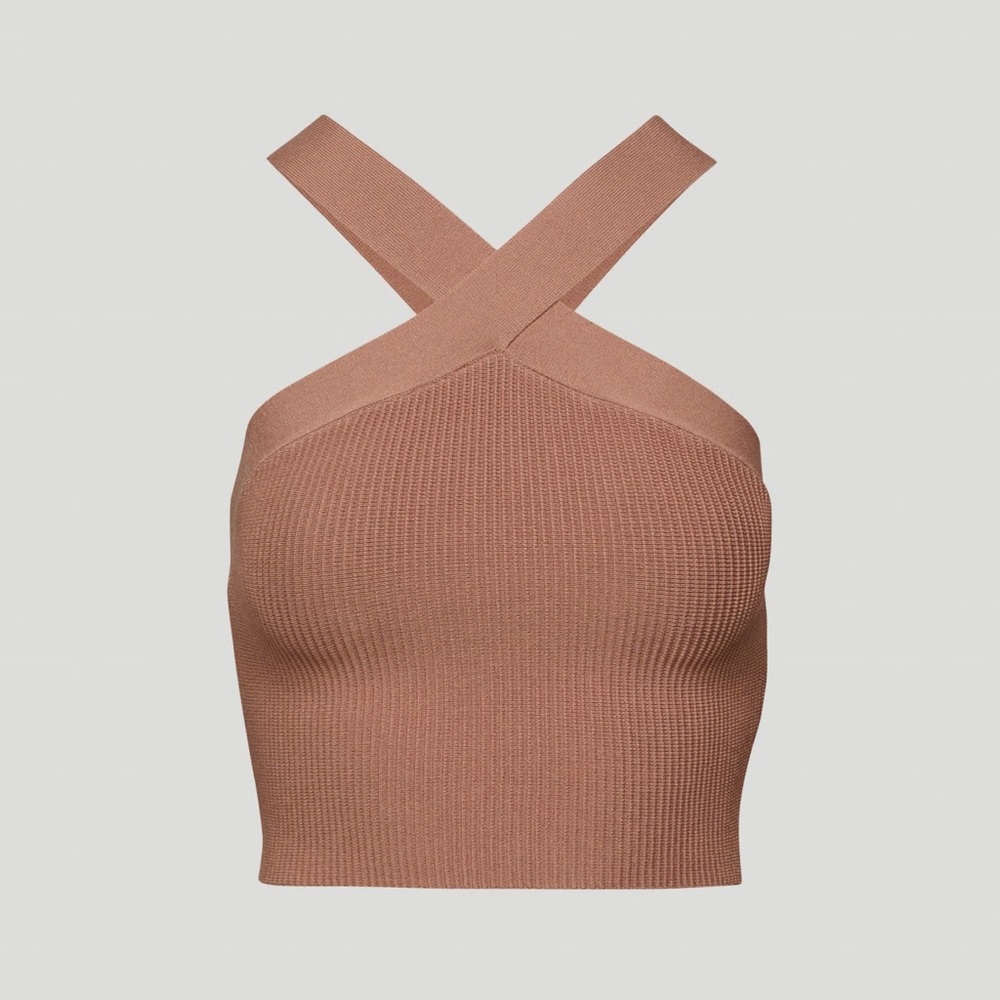 Aritzia Babaton Sculpt Knit Criss Cross Tank